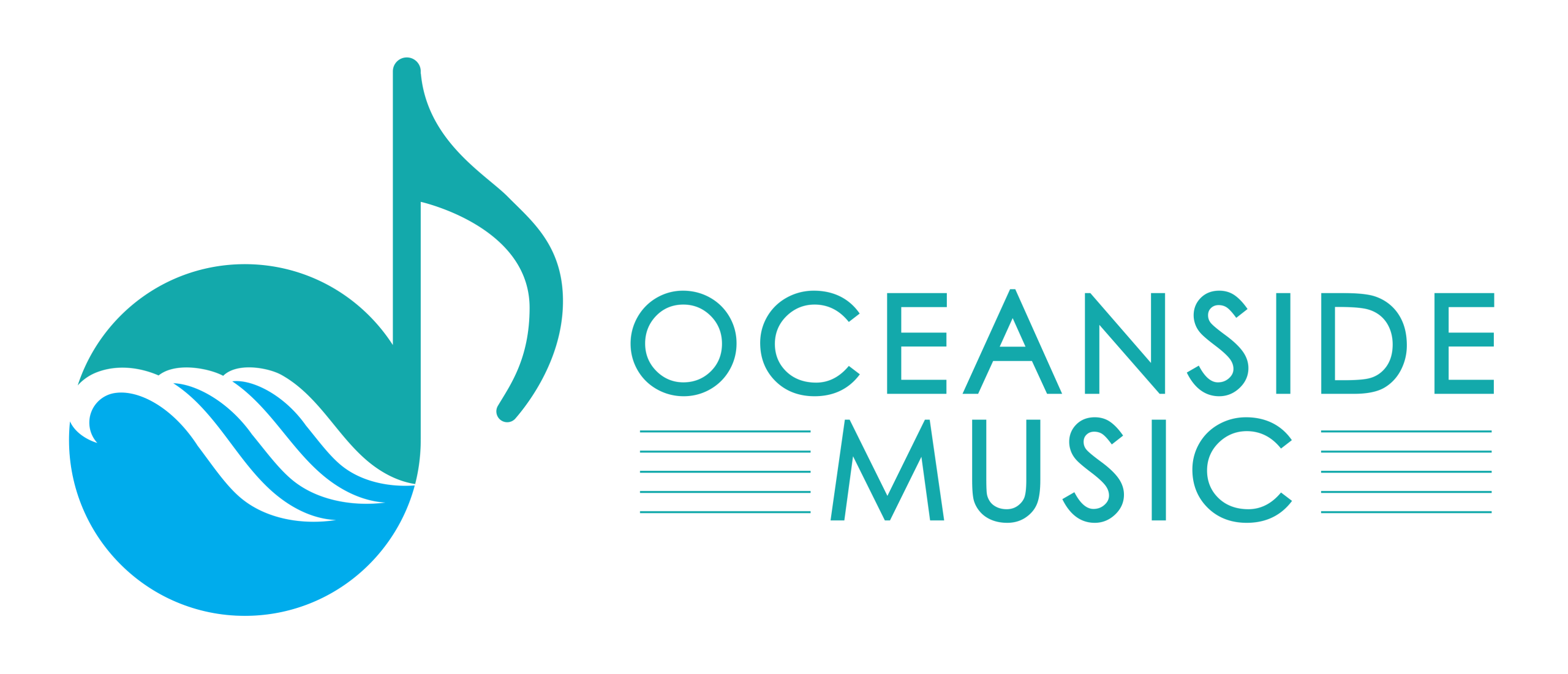 Oceanside Music Logo Hor Color
